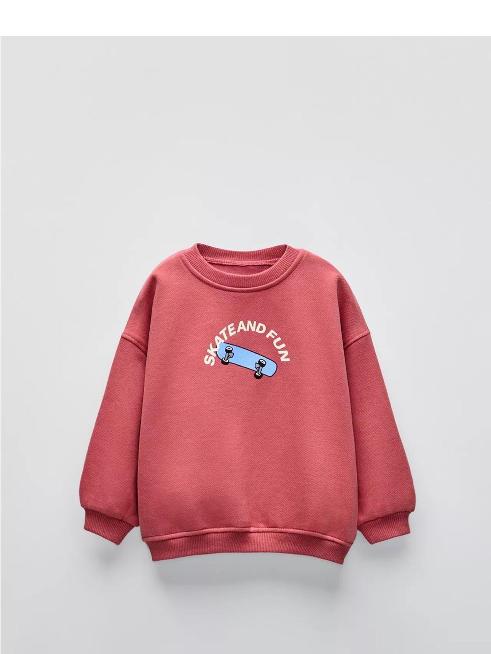 Zara Pink Skate and Fun Sweatshirt